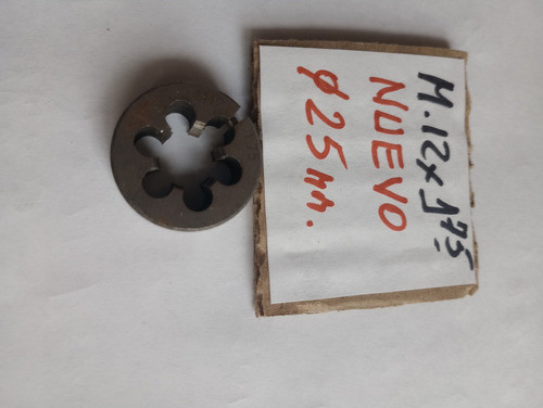 Cojinete Terraja Roscar Metrico  M 12 X 1.75   Diametro 25mm 1