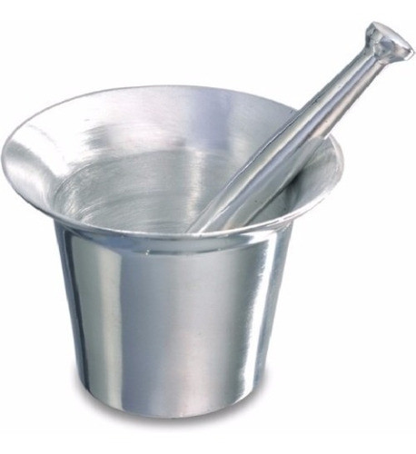 Pilão Almofariz 1,2 Litro De Alumínio Fundido Socador Grande 0
