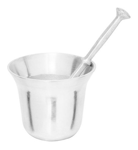 Pilão Almofariz 1,2 Litro De Alumínio Fundido Socador Grande 1