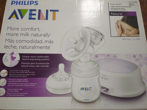 Sacaleche Eléctrico Avent + 10 Vasos Colectores + Mamadera! 1