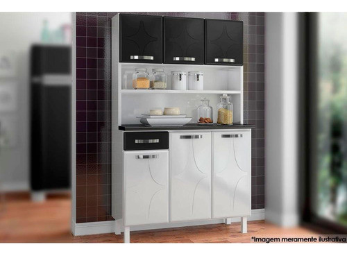 Kit De Cozinha Compacta Rubi Smart C/ 6 Portas E 1 Gaveta B 0