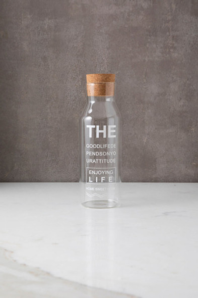 Botella De Vidrio Tapa Corcho 500ml 1