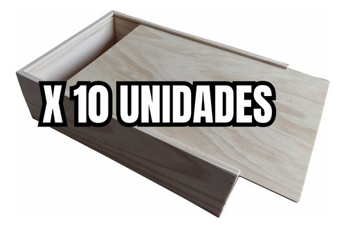 Cajón Caja De Madera Con Tapa Corrediza A Medida 0