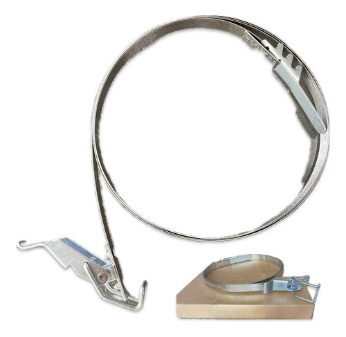 Cinta Inox P/exaustor/coletor De Pó 60 Cm Diâmetro(1,90m) 0