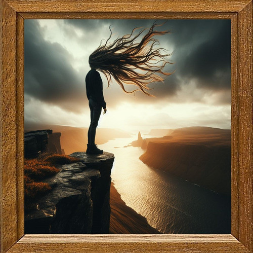 Cuadro Arte Digital Atardecer En Libertad V2 50x50cm Única 0