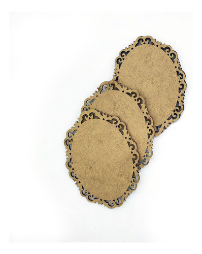 50 Plaquinha Moldura Escapulário Mdf Cru 10x7,5cm Md06 1