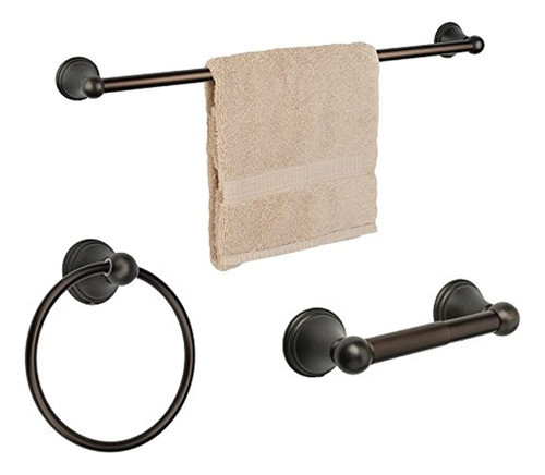 Dynasty Hardware 9300-orb-3pc Juego De Herrajes Para Baño Se 0