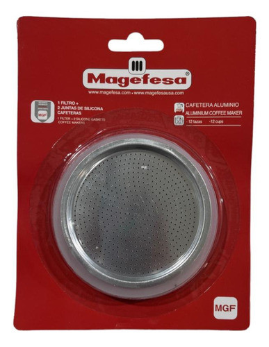 Repuesto Magefesa 2 Juntas Goma + Filtro De Cafetera 3 Tazas 0
