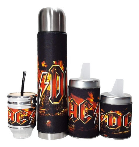 Set Matero Equipo Kit De Mate, Ac Dc, S/b, Marbry Shop 0