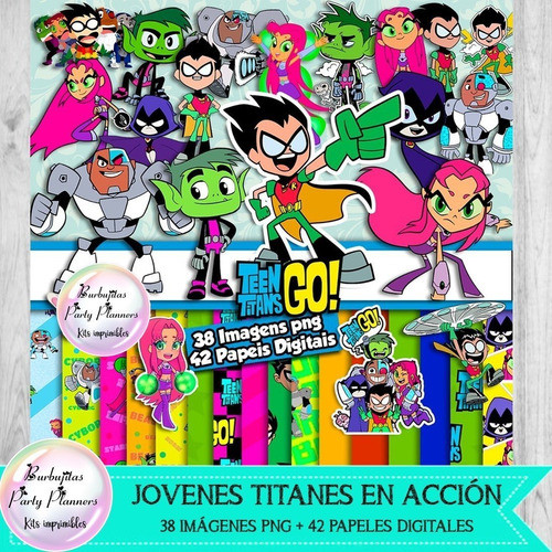 Papeles Digitales Y Cliparts Png Jovenes Titanes En Accion 1