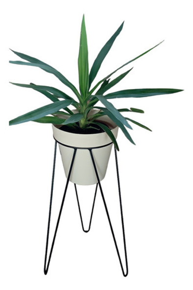 Maceta Con Soporte De Hierro 0