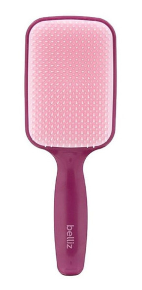 Escova De Cabelo Belliz Flex Desembarçadora Raquete Roxo 0