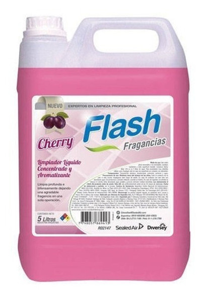 Desodorante Liq. P/pisos X5 Litros Cherry Flash (cod. 3125) 0 Desodorante Liq. P/pisos X5 Litros Cherry Flash (cod. 3125) 0