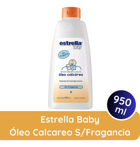 Set Oleo Calcareo Estrella Baby Sin Fragancia 950 Ml X2 1