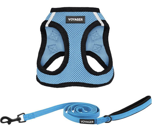 Pretal Arnes + Correa P/gatos Y Perros Talle Xxxs - Azul+n 0