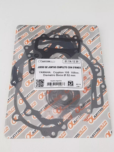 Juego Juntas Motor Yamaha New Crypton 110 1