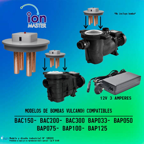 Ionizador Manual Para Piscinas P/ Bombas Vulcano Bac - Bap 1