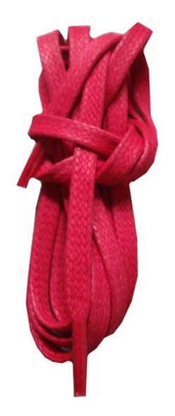 Par Cadarço Chato Encera Botas Sapatenis 02 Metros Vermelho 0