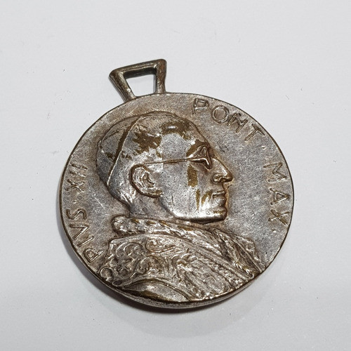 Antigua Medalla Papa Pío 12 Mag 62587 0
