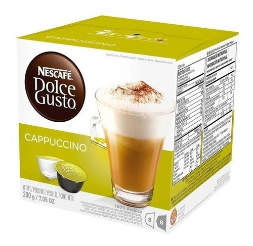 Cápsulas De Café Cappuccino X 16 Unid Dolce Gusto 0
