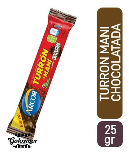 Turron Arcor Chocolatada Pack X 10 Unidades - En Golosinar 0