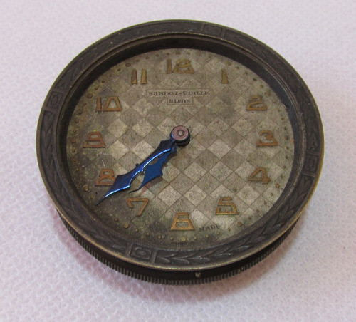 Antiguo Reloj Sandoz Vuille De Tablero De Auto, No Funciona 1