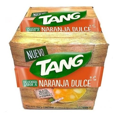 Jugo Tang Naranja Dulce 20 Grs X 4 Cajas De 20 Sobres 0