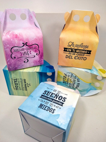 Cajitas Con Frases Motivacionales - Pack X50 - Souvenirs 0