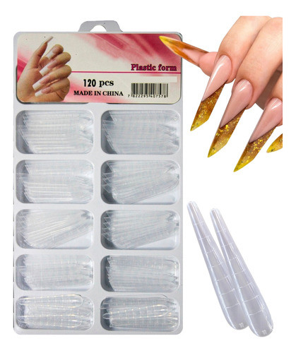 Molde F1 Mandorla Unhas De Gel Acrigel Polygel,unidades 120 1