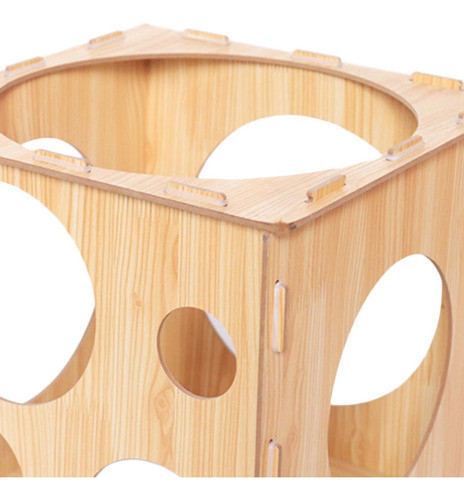 Caixa De Dimensionamento De Balão De Madeira Com 9 Furos 1