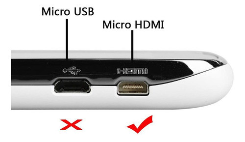 Adaptador Micro Hdmi Macho A Hdmi Hembra De 10cm 1