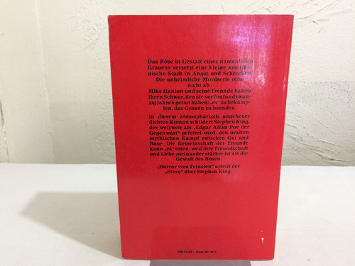 Es Roman De Stephen King Pela Heyne (1987) 1