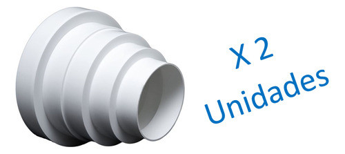 Cono Reductor Pvc Blanco P/corrugado De Extractor 100/110/12 0
