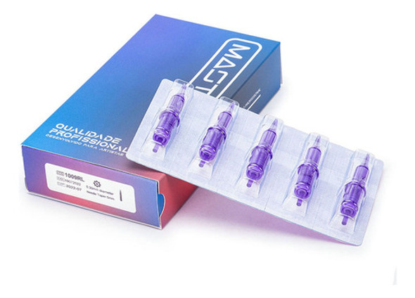 Cartucho De Magno Curvada P/ Tatoo Mast Pro 0815rm Com 20un 0