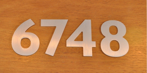 Numeros De Puerta, Numeros Para Casa En Aluminio Compuesto 0