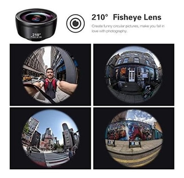 Kit Lente De Camara 3 En 1/ojo De Pez/gran Angular/lente Mac 1