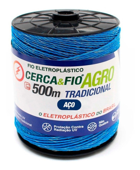 Fio Para Cerca Elétrica Rural Eletroplastico - Rolo 500m 0