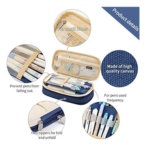 Easthill Estuche Para Lápices De Gran Capacidad Office Colle 1