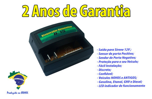 Kit Bloqueador Automotivo Veicular D-15 + Sirene 6 Tons 1