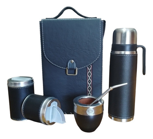 Set Equipo Matero Kit Completo  Ecocuero Negro 0