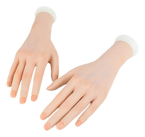 Manequim Mão Realista Feminina Prática Mão Para Unhas 0