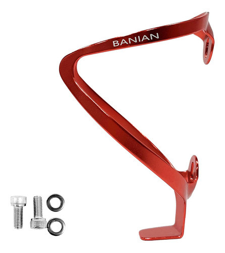 Soporte Para Botella Para Bicicleta Rojo Material Aluminio 1