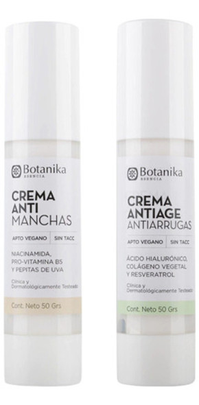 Kit Crema Anti Manchas + Antiage Antiarrugas Botanika Natier 1