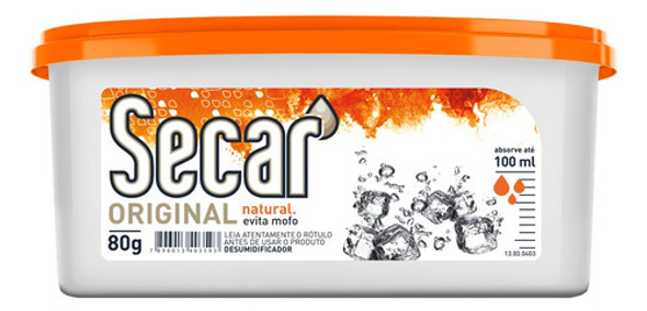 Anti Mofo Secar 80g Natural - Desumidificador Armário Gaveta 0