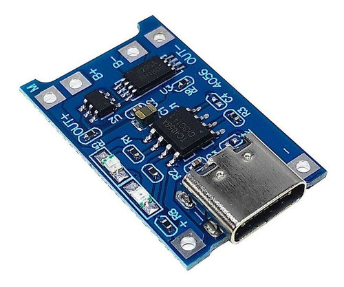 10x Módulo Carregador Bateria Lítio Tp4056 1a 5v Usb Tipo C 1