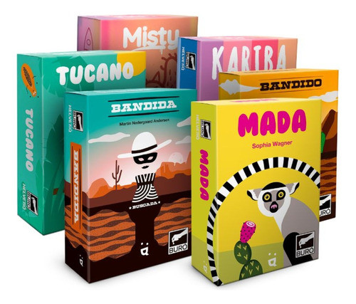 Combo Helvetiq 6 Juegos De Cartas Buro Con Bandido Y Otros 0
