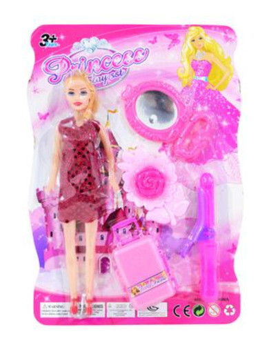 Muñeca Con Accesorios 6 Piezas En Blister 34x24x3cm - 50457 0