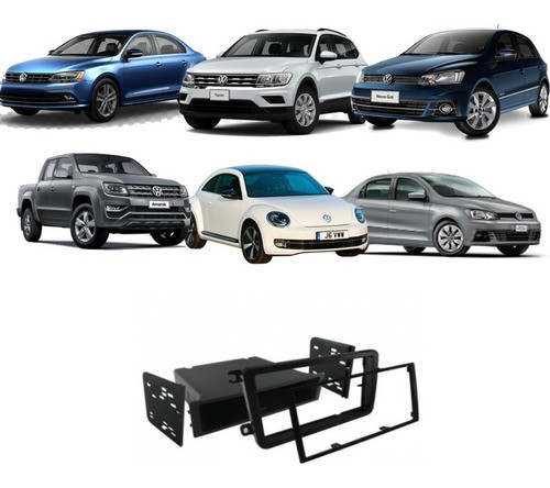 Moldura Gol G7 Jetta Passat Tiguan Amarok 1 E 2 Din 0