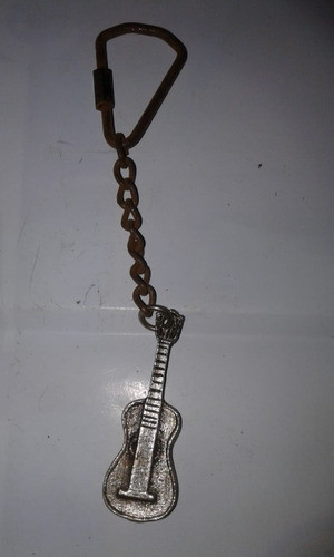 Guitarra Metal Dije Campo  Miniatura Retro Vintage Llavero 0