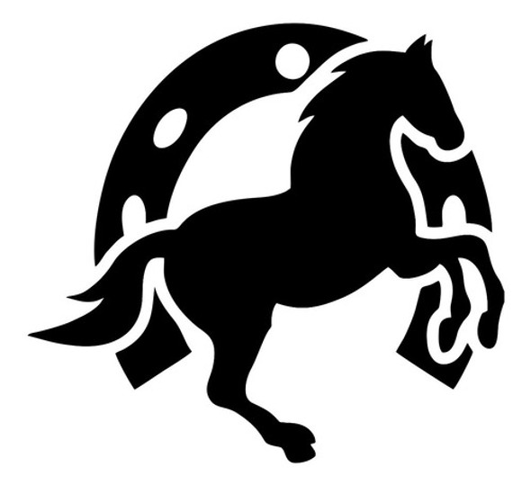 Vinilo Adhesivo, Calco, Caballo Herradura 0